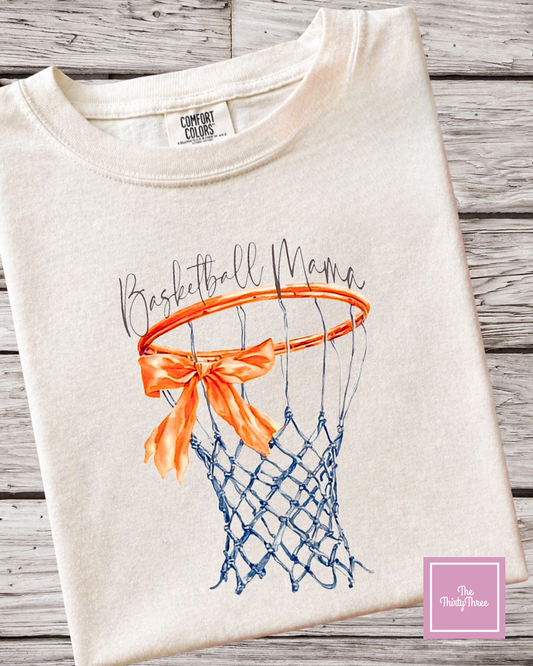 Basketball Mama Bow Tee