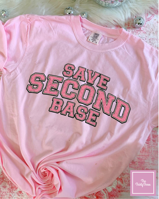 Save Second Base DTF Comfort Colors Tee